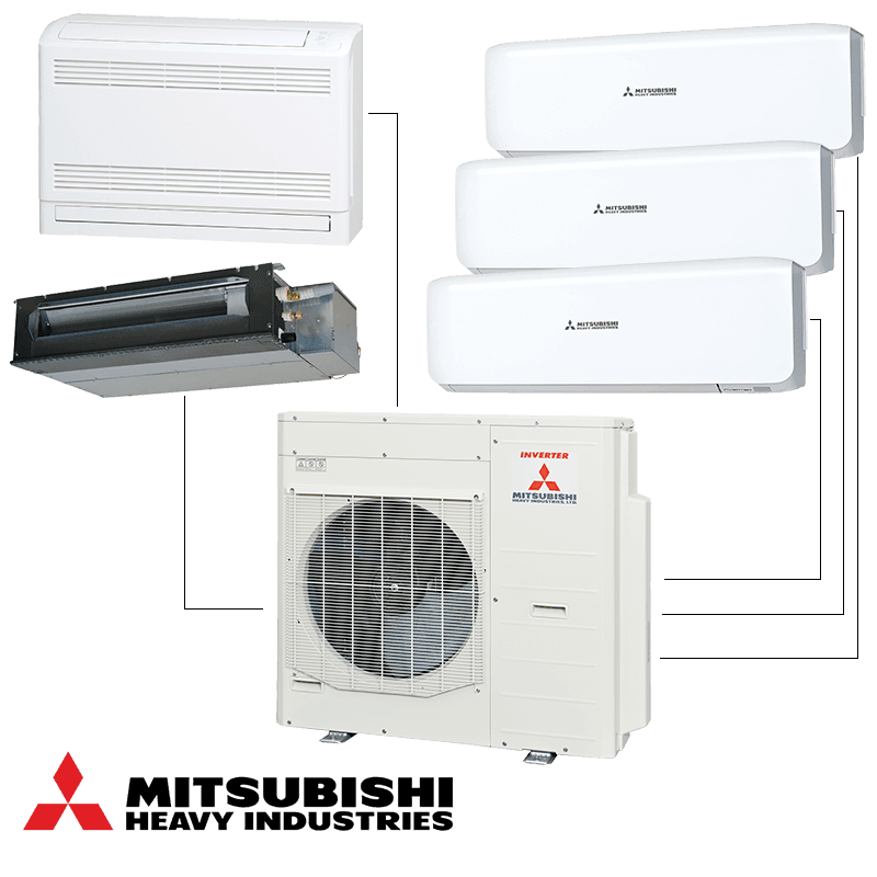 Външно тяло на мултисплит система Mitsubishi Heavy Industries SCM100ZS-W 3